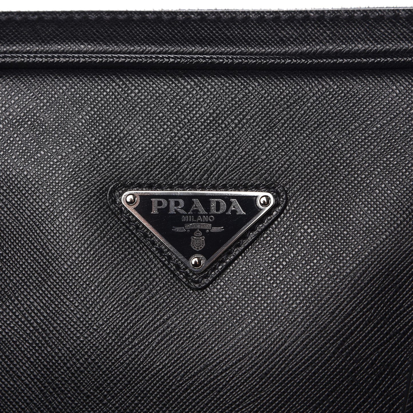 Saffiano Travel Briefcase Black