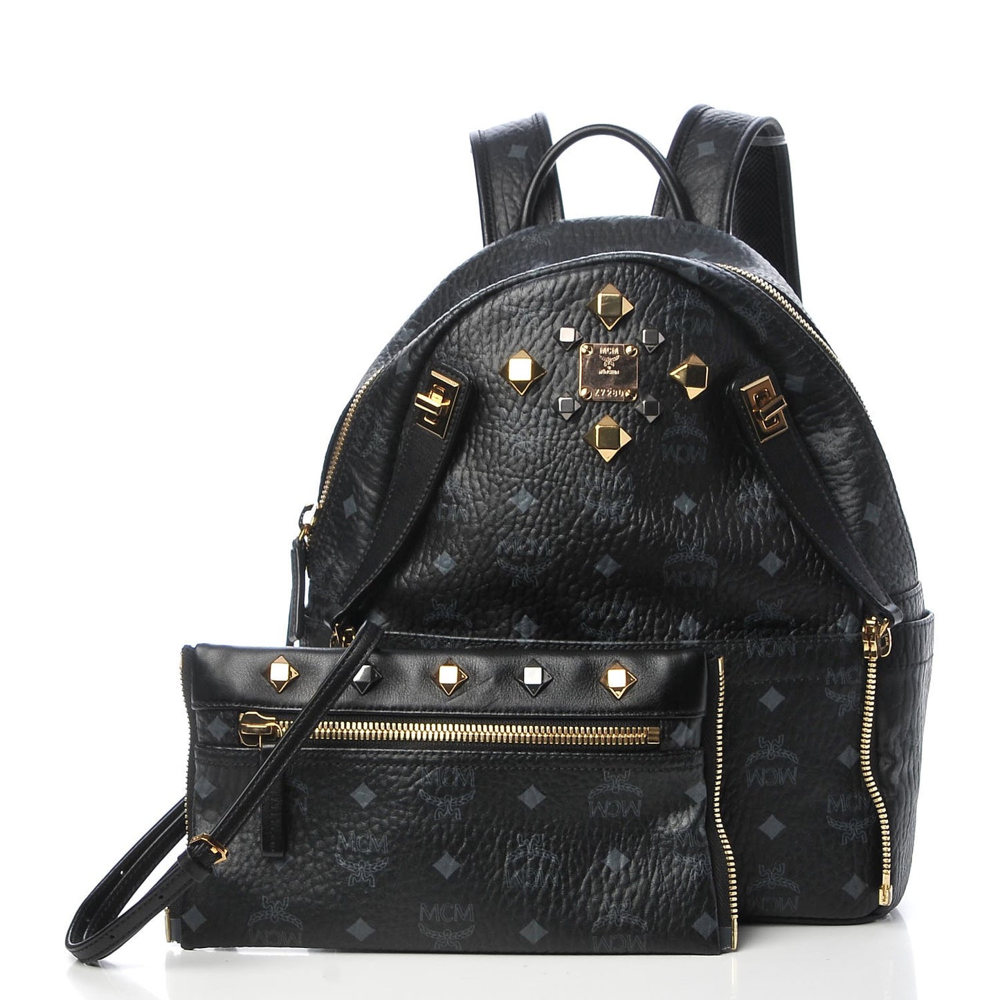 Visetos Small Dual Stark Pocket Backpack Black