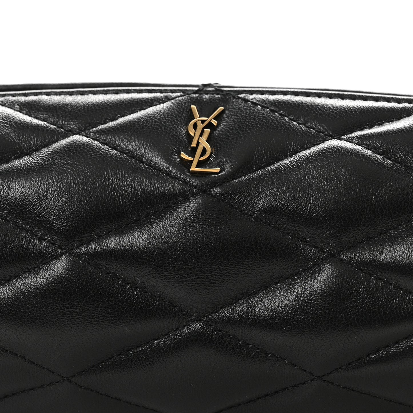 Lambskin Monogram Mini Sade Tube Bag Black
