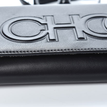 Jimmy Choo Lambskin Logo Emossed Wallet On Chain Black 8 of 9