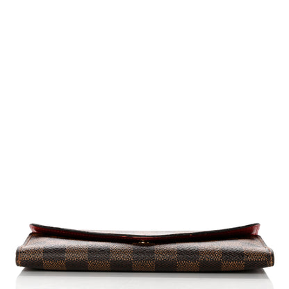 Louis Vuitton Damier Ebene Josephine Wallet Red 8 of 9