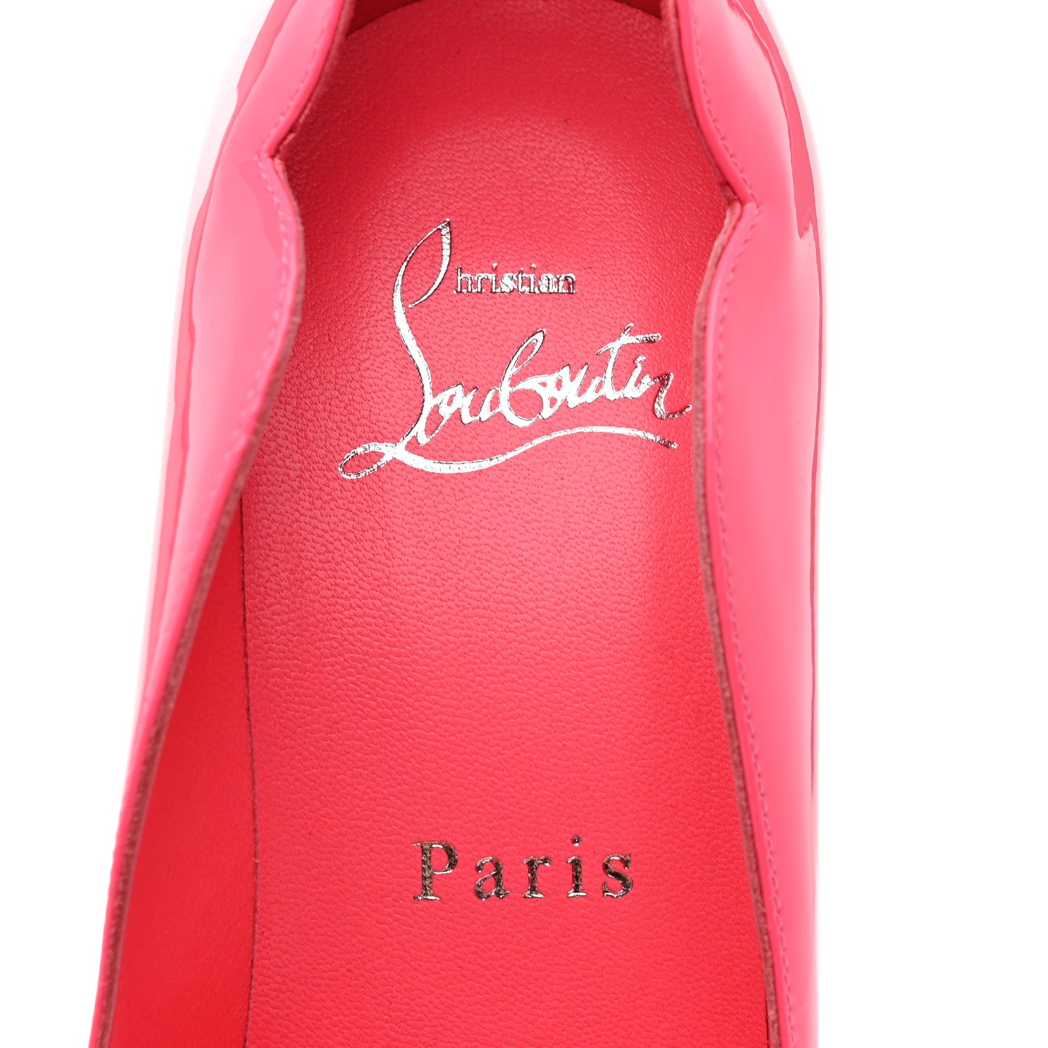 Christian Louboutin Patent Hot Chick 100 Pumps 35 Pinky 6 of 7