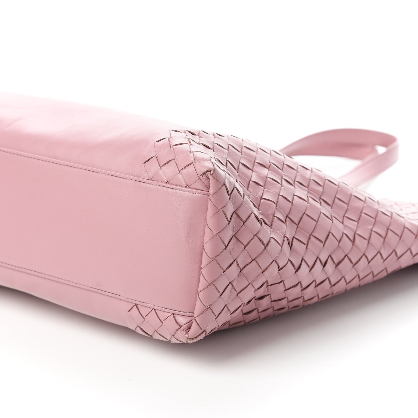 Calfskin Leggero Intrecciato Tote Mallow