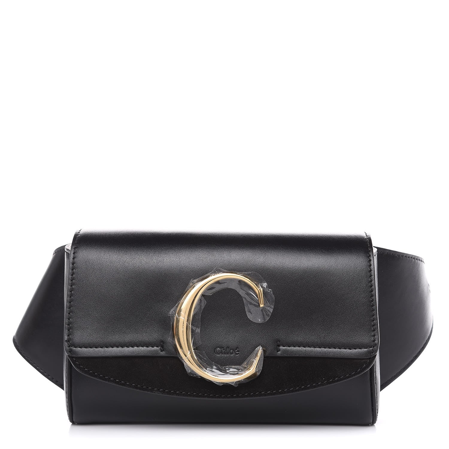 Chloe Calfskin Suede C Belt Bag Black 1 of 9