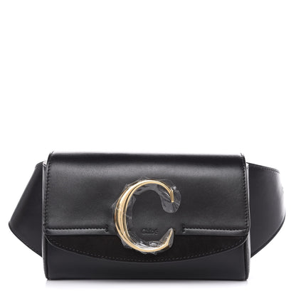 Chloe Calfskin Suede C Belt Bag Black 1 of 9