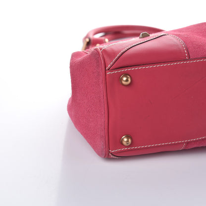 Gucci Suede Monogram Large Bardot Pink 23 of 25