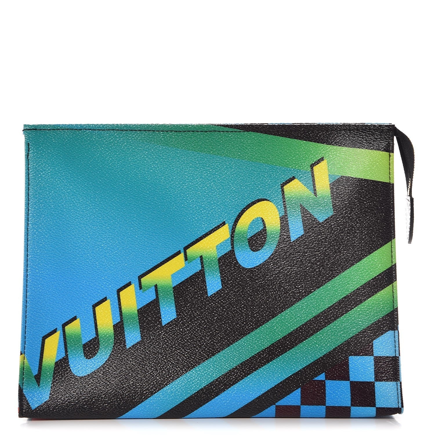 Louis Vuitton Damier Race Toiletry Pouch 26 Blue Vert 1 of 8