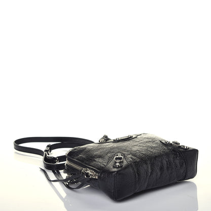 Balenciaga Agneau Classic Hardware XS Reporter Crossbody Black 3 of 7