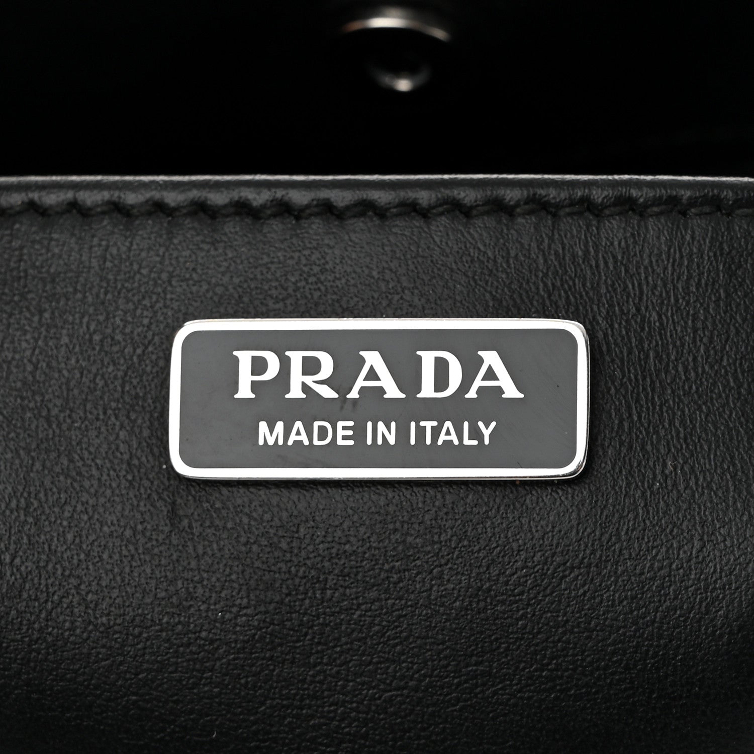 Prada Spazzolato Cleo Shoulder Bag Black 6 of 10