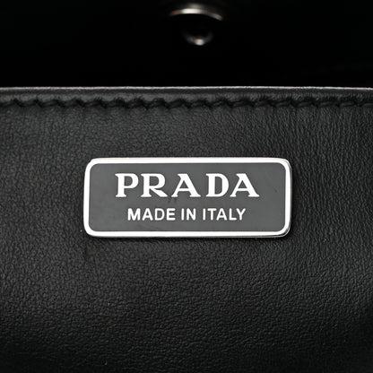 Prada Spazzolato Cleo Shoulder Bag Black 6 of 10
