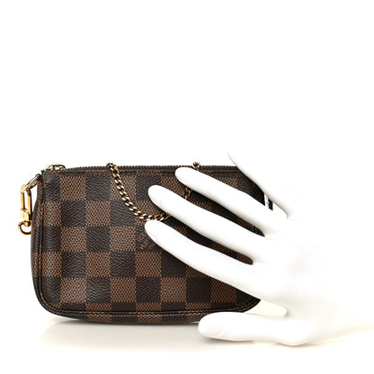 Louis Vuitton Damier Ebene Mini Pochette Accessories 2 of 8