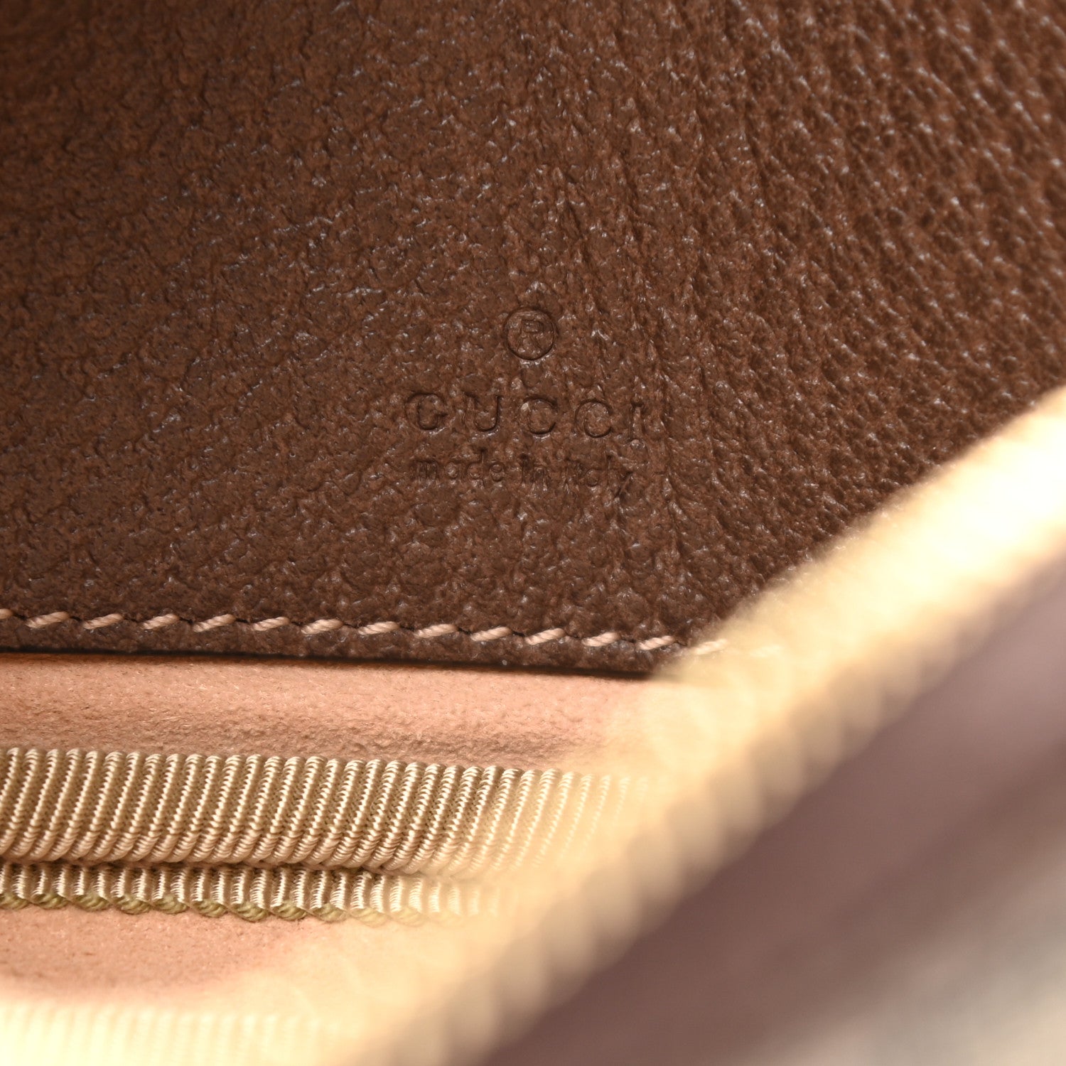 Gucci GG Supreme Monogram Ophidia Phone Case Wristlet Brown 6 of 9