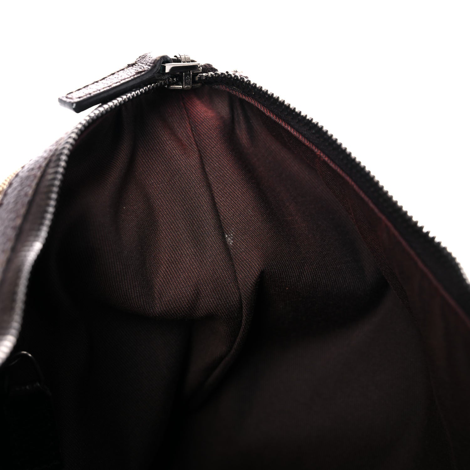 Gucci Monogram Medium Half Moon Hobo Dark Brown 14 of 21