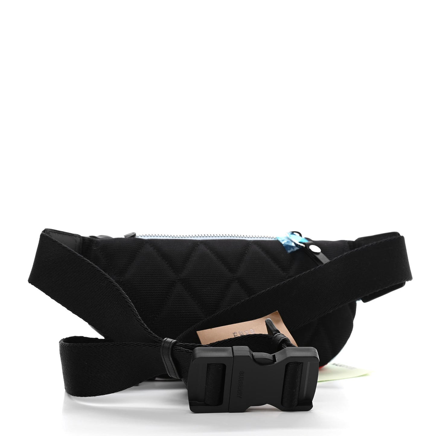 Econyl Logo Print Check Childrens Bum Bag Blue