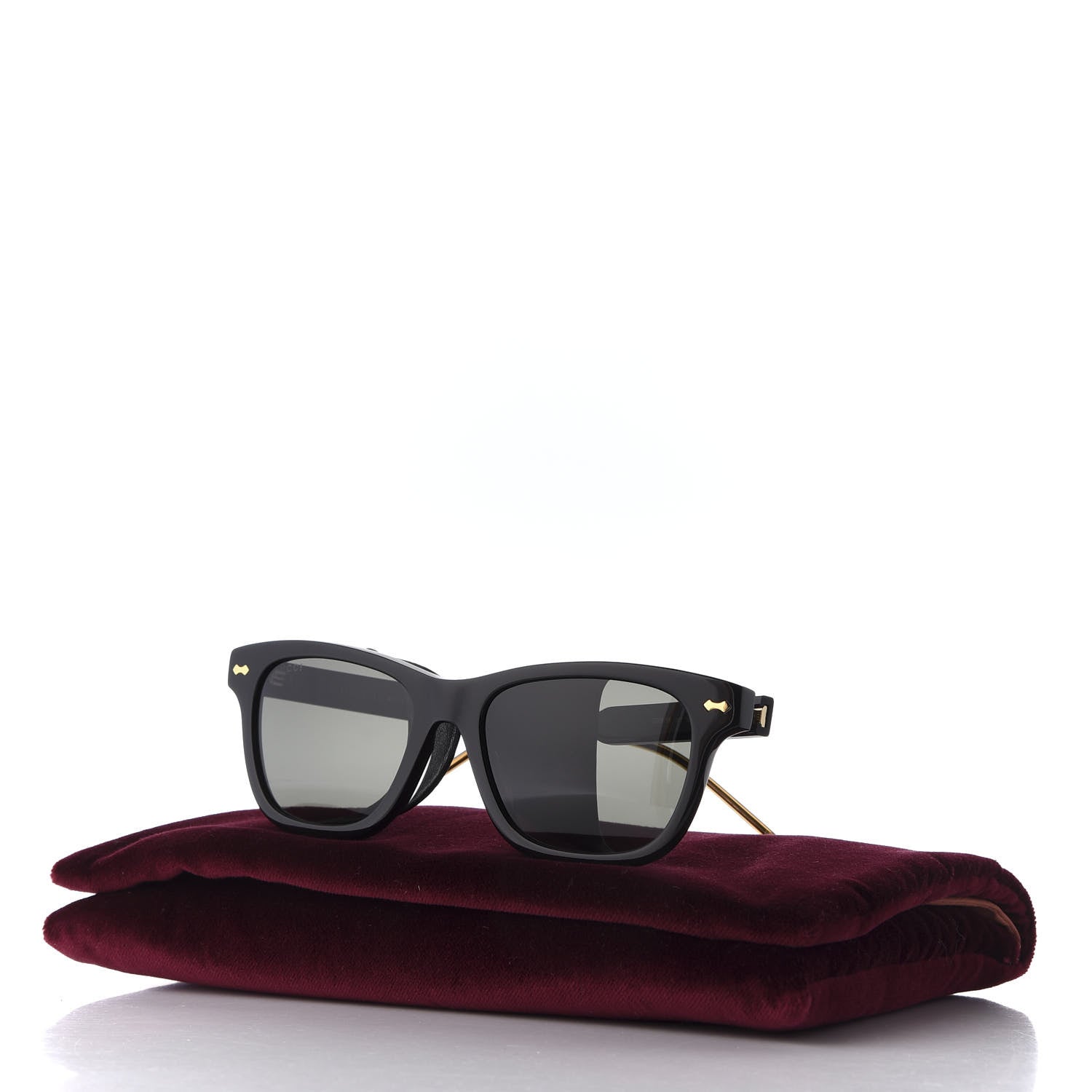 Gucci Acetate Square Frame Sunglasses GG0671S Black 9 of 9