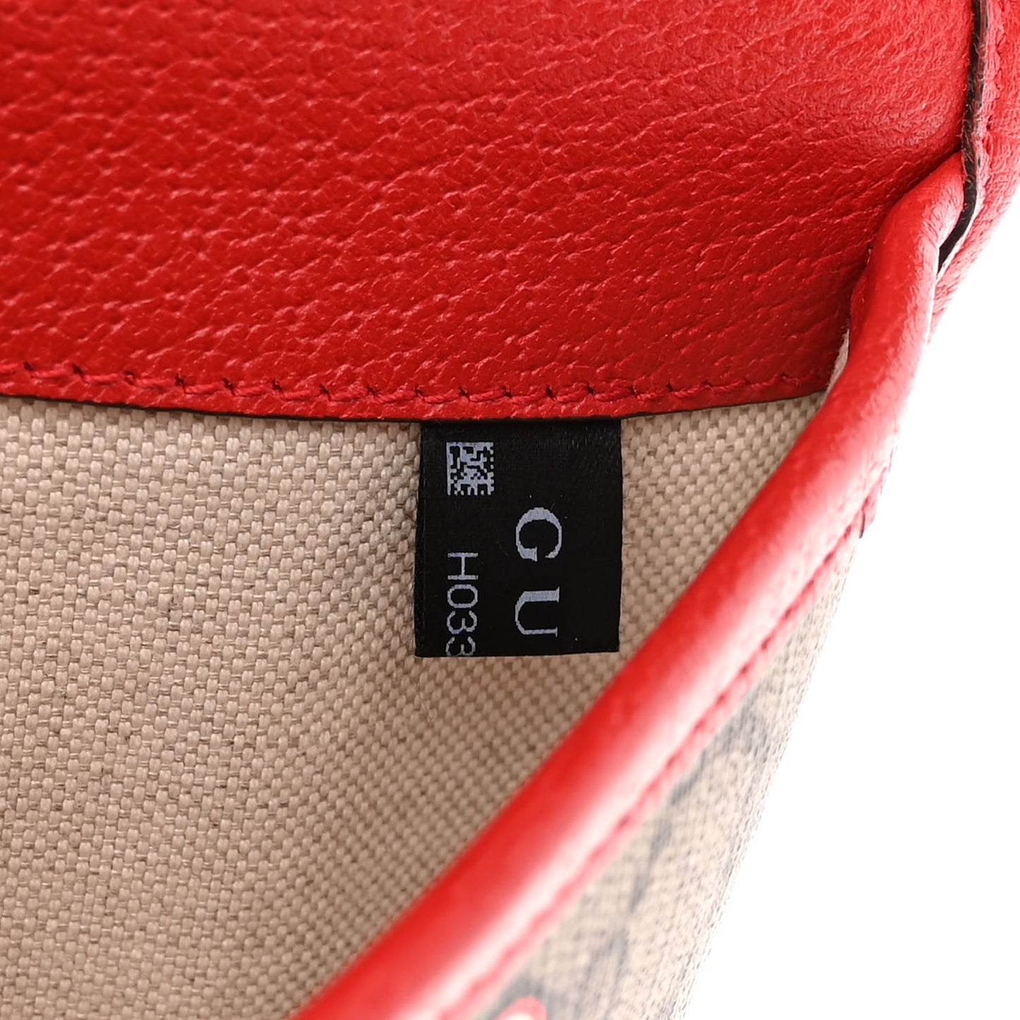 GG Supreme Monogram Apple Interlocking G Belt Bag Beige Multicolor Lobster Red