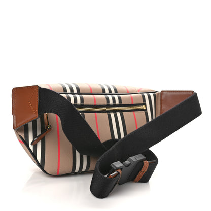 Burberry E-Canvas Icon Stripe Sonny Bum Bag Archive Beige 2 of 8