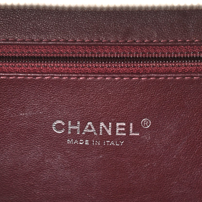 Chanel Metallic Caviar Quilted Large CC Filigree Vanity Case Silver 6 of 13