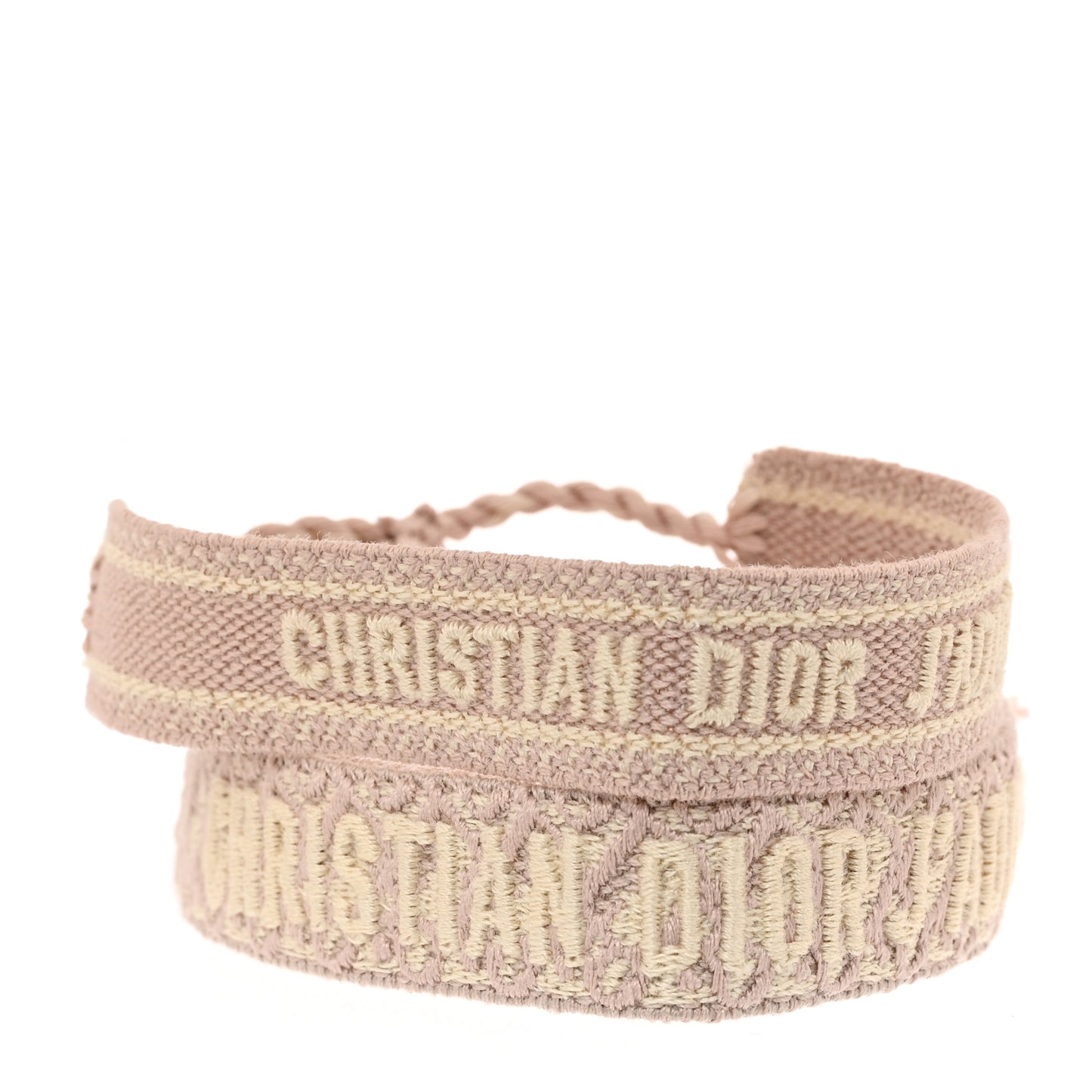 Woven Cotton J'Adior Friendship Bracelet Set Pink