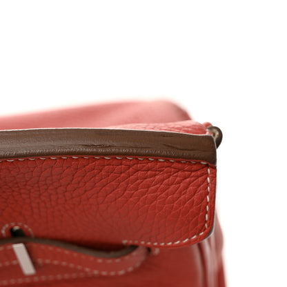 Hermes Taurillon Clemence Eclat Birkin 35 Sanguine White 21 of 22