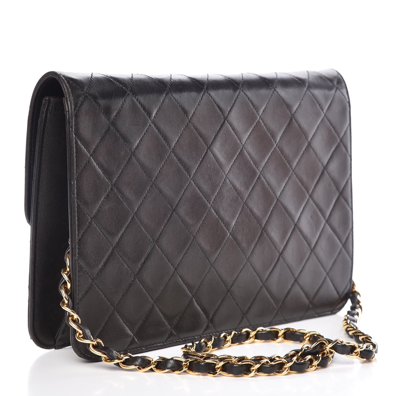 Chanel Lambskin Quilted Medium Single Flap Black 3 of 11