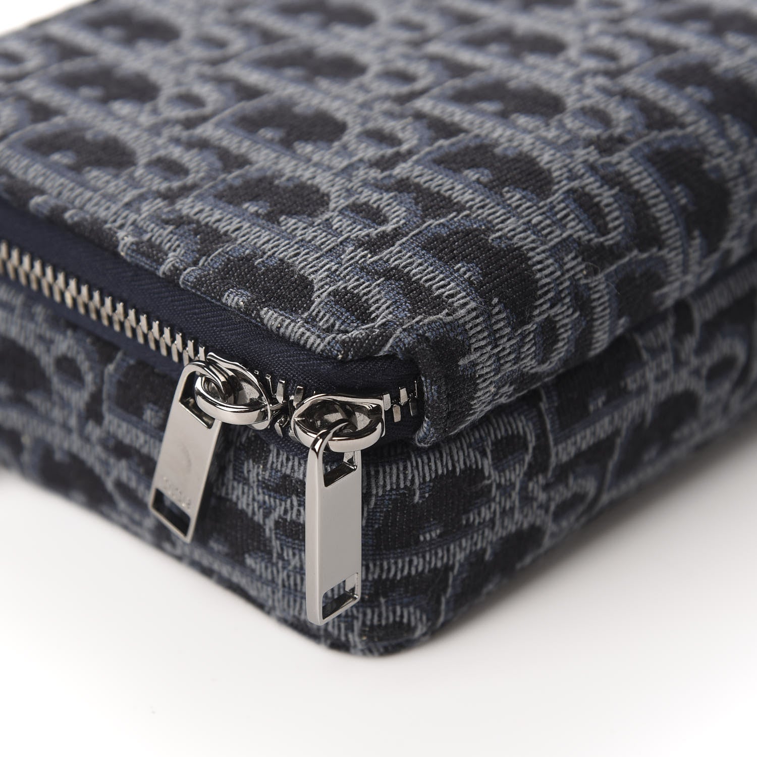 Christian Dior Oblique Pouch Navy Blue 6 of 10