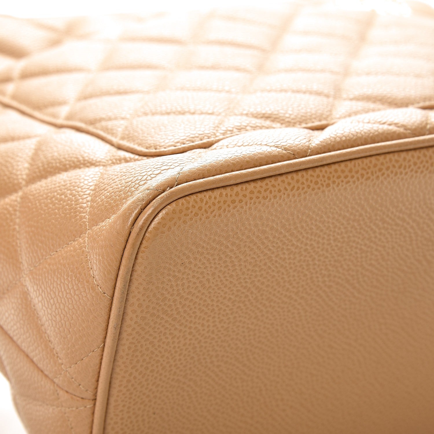 Chanel Caviar Quilted Medallion Tote Beige 13 of 15