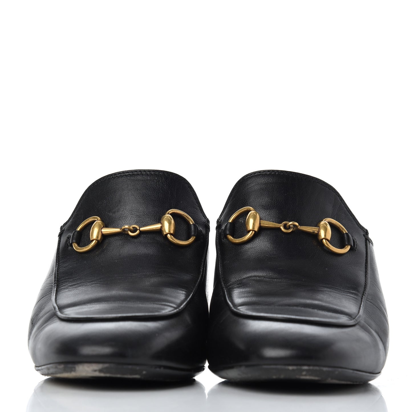 Malaga Kid Horsebit Princetown Mid Heel Mules 36.5 Black