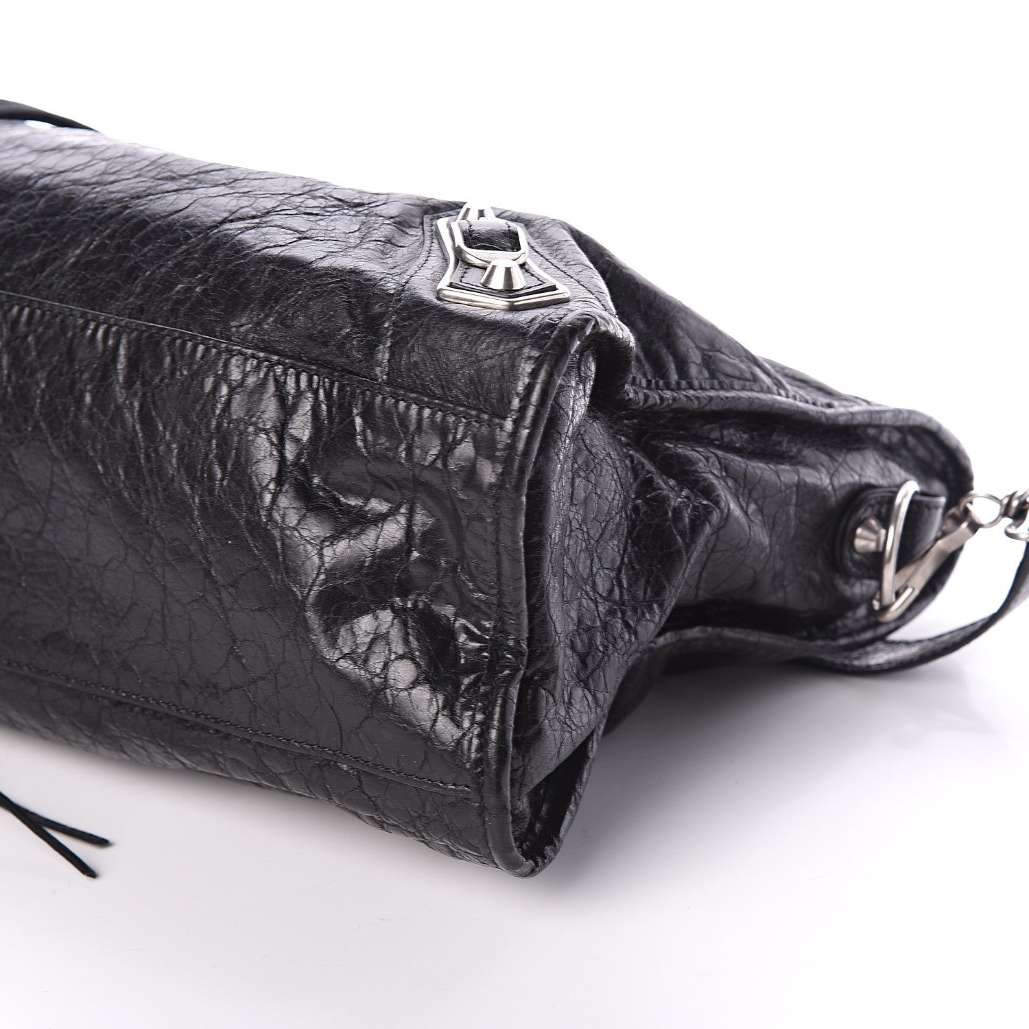 Balenciaga Agneau Silver Metallic Edge Hardware City Black 8 of 8