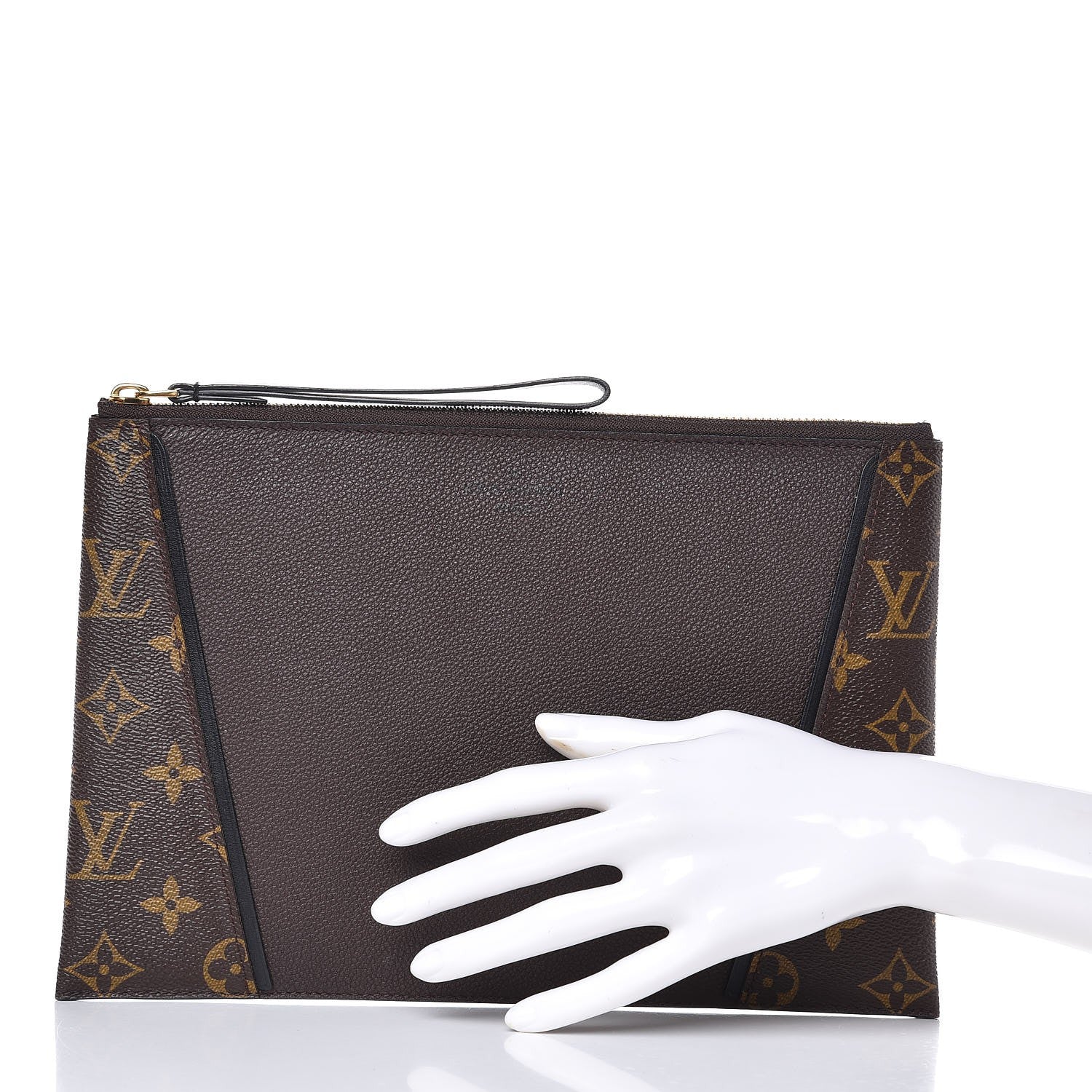 Louis Vuitton Monogram Veau Cachemire W Pochette Chocolate 2 of 11