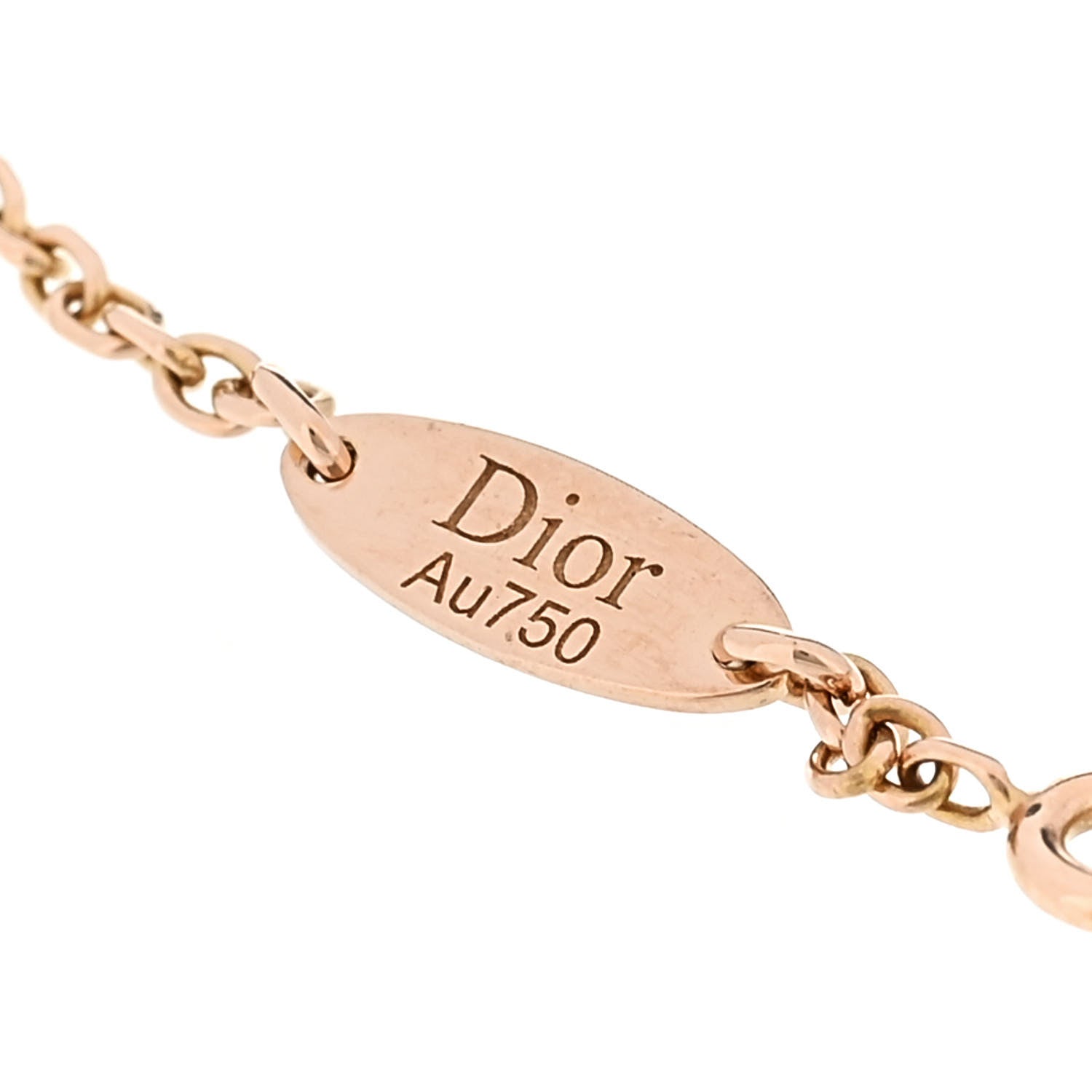 Christian Dior 18K Rose Gold Diamond Black Onyx Rose Des Vents Bracelet 4 of 5