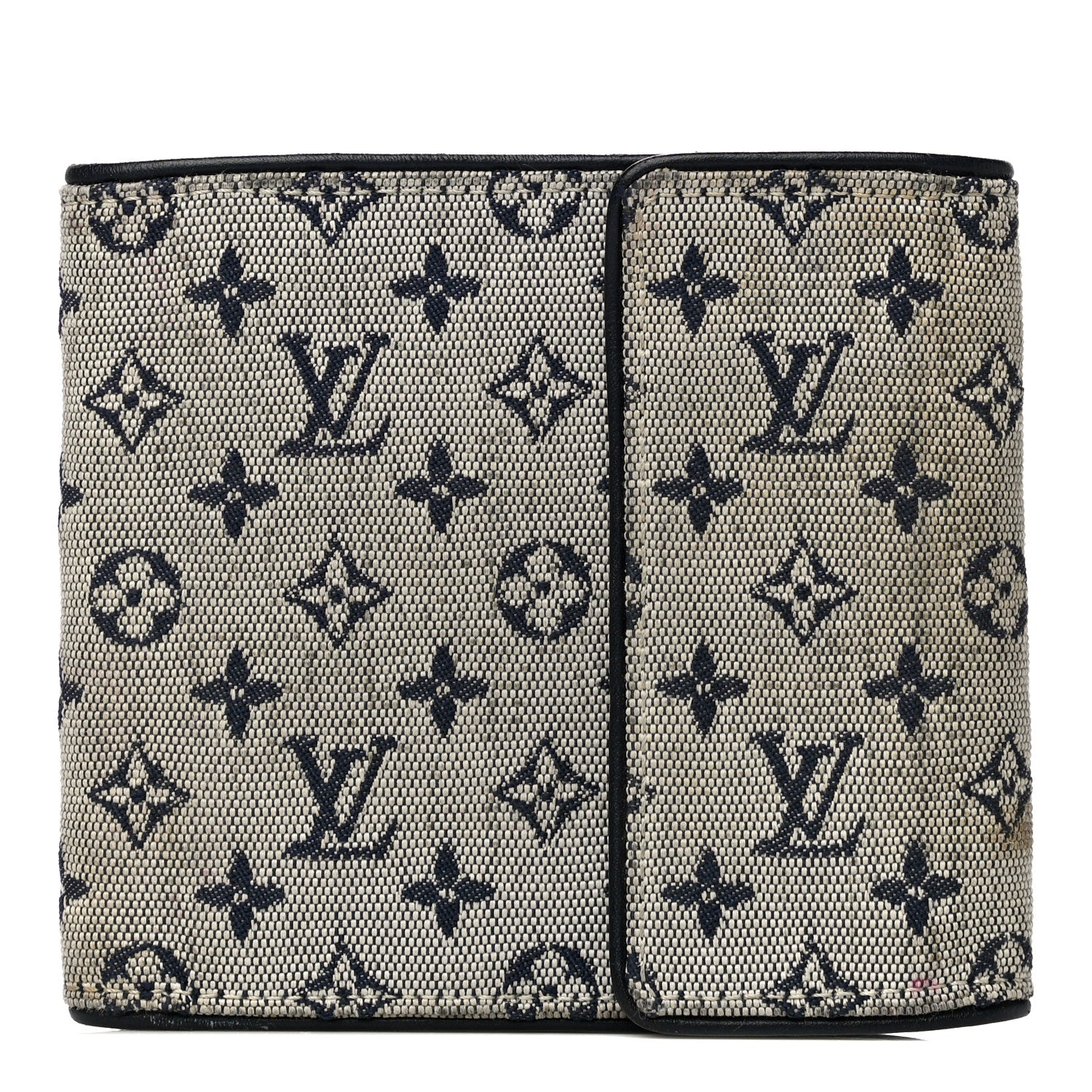 Louis Vuitton Mini Monogram Compact Wallet Blue 1 of 29