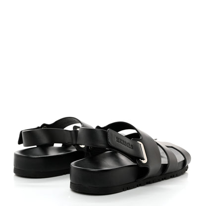 Hermes Calfskin Womens Takara Sandals 38 Black 4 of 9