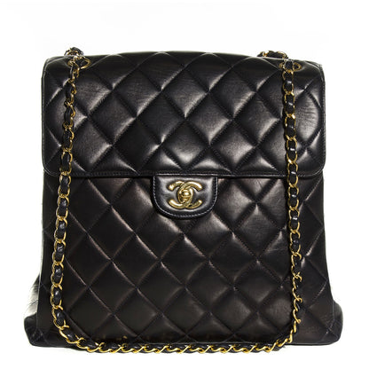Chanel Lambskin Double Sided Flap Bag Navy 1 of 9