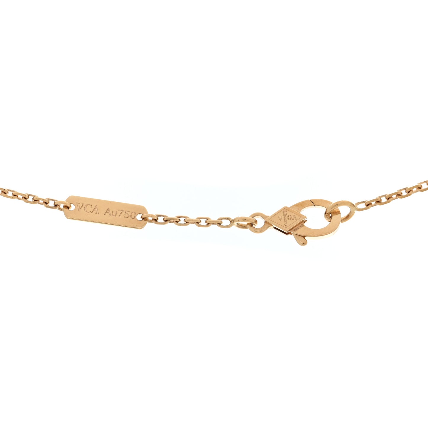 18K Yellow Gold Vintage Alhambra Pendant Necklace