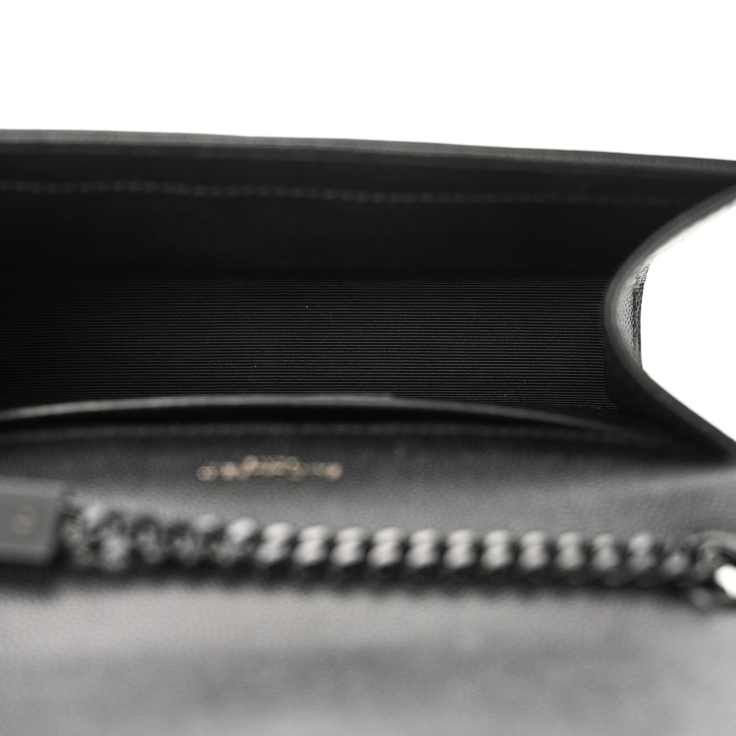 Grain De Poudre Small Monogram Monochrome Kate Satchel Black