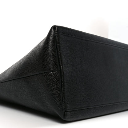 Chanel Caviar Large CC Shoulder Bag Black 9 of 10