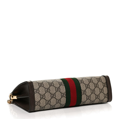 Gucci GG Supreme Monogram Web Small Ophidia Chain Shoulder Bag Brown 4 of 10