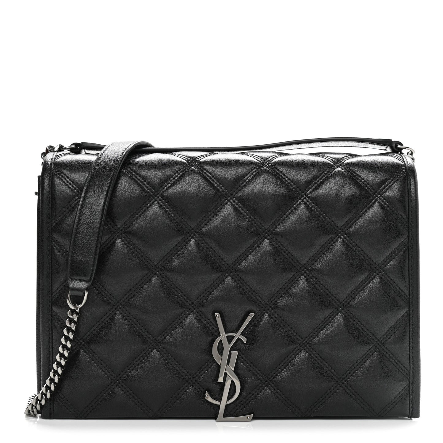 Lambskin Quilted Mini Becky Chain Bag Black