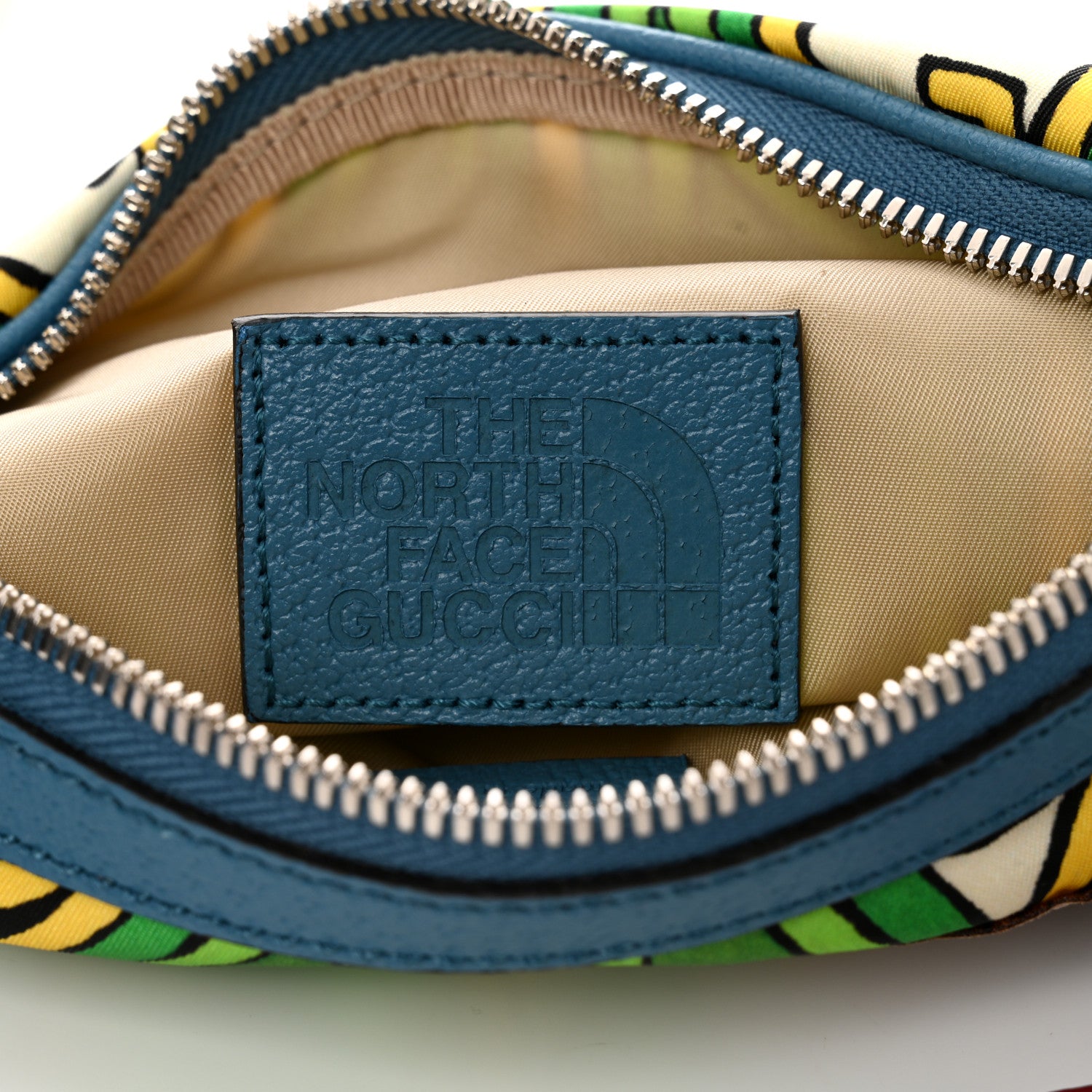 Gucci X THE NORTH FACE Econyl Nylon Belt Bag Green 6 of 9