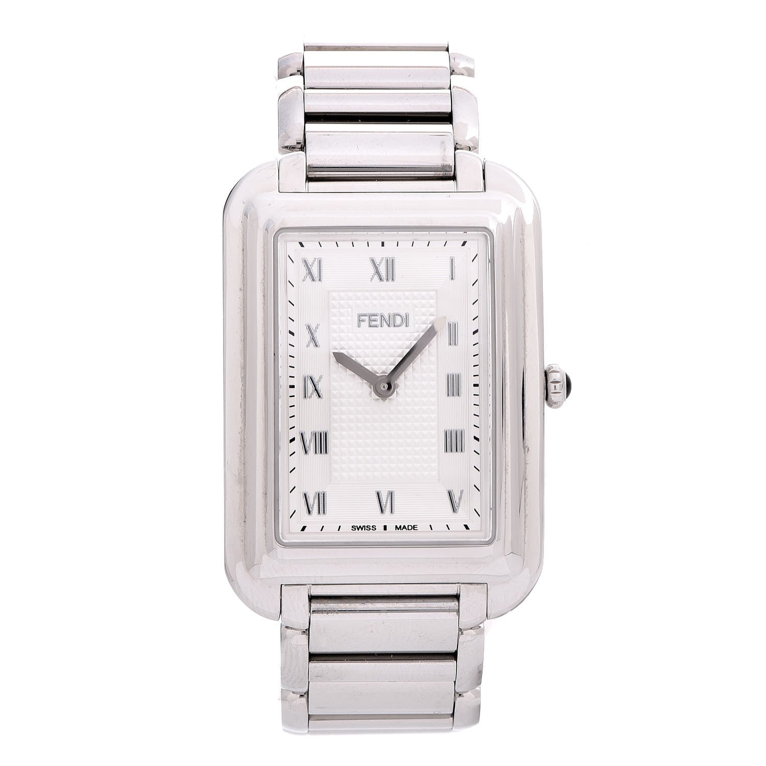 Fendi Stainless Steel 31mm Classico Rectangle Quartz Watch 1 of 7