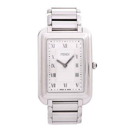 Fendi Stainless Steel 31mm Classico Rectangle Quartz Watch 1 of 7