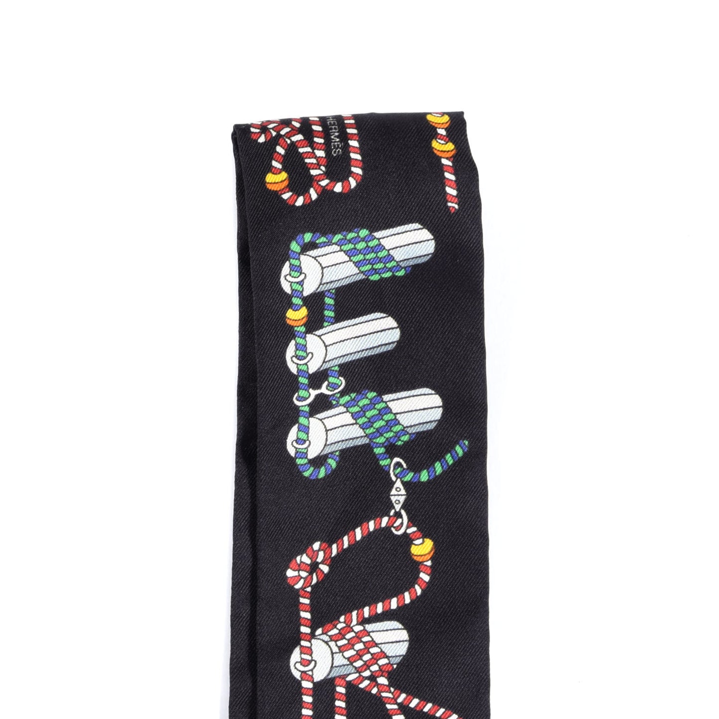Silk Cordages Twilly Scarf Black