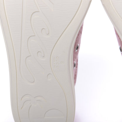 Gucci GG Monogram Calfskin Womens Low Top Sneakers 37 Pink Soft Pink 12 of 13