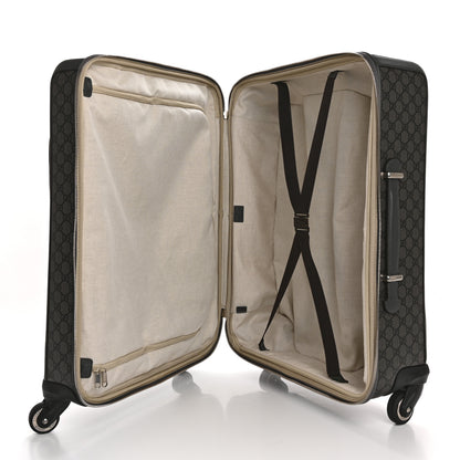 Gucci GG Supreme Monogram Medium Savoy Trolley Grey Black Graphite Grey 4 of 11