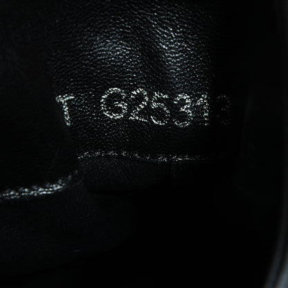 Chanel Lambskin Patent Cap Toe CC Sneakers 35 Black 6 of 6