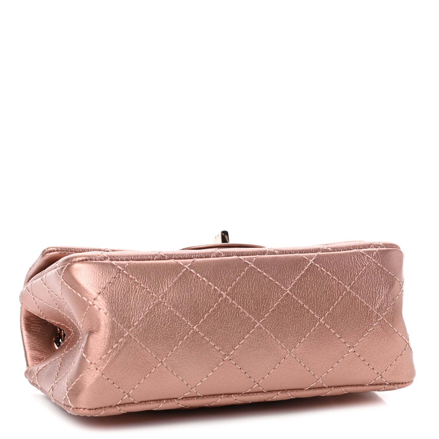 Chanel Metallic Grained Calfskin Quilted 2.55 Reissue Mini Flap Copper Pink 3 of 4
