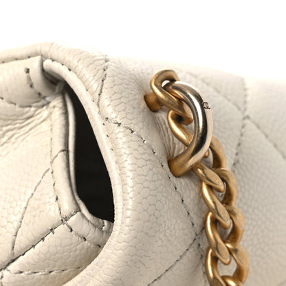 Chanel Caviar Quilted Mini Sweetheart Flap White 14 of 15