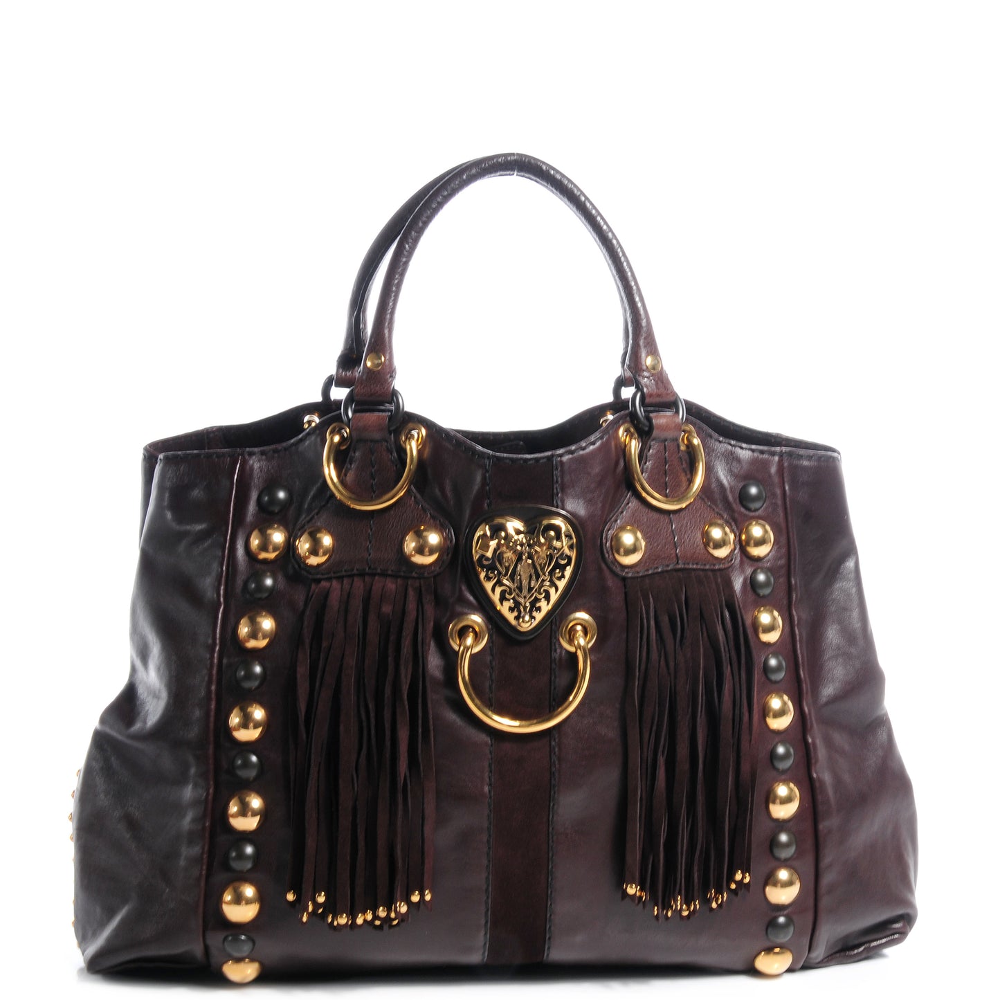 Leather Babouska Medium Tote Brown