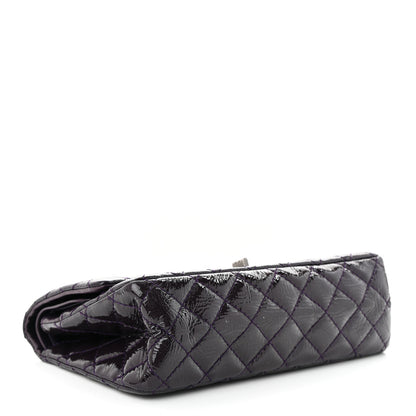 Chanel Distressed Patent Quilted 2.55 Reissue 225 Flap Purple 4 of 12